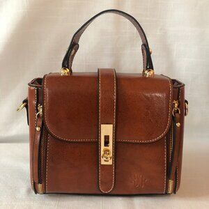 Brown Leather Handbag with Additional Shoulder Strap #P02Ltrbag - Pre-owned